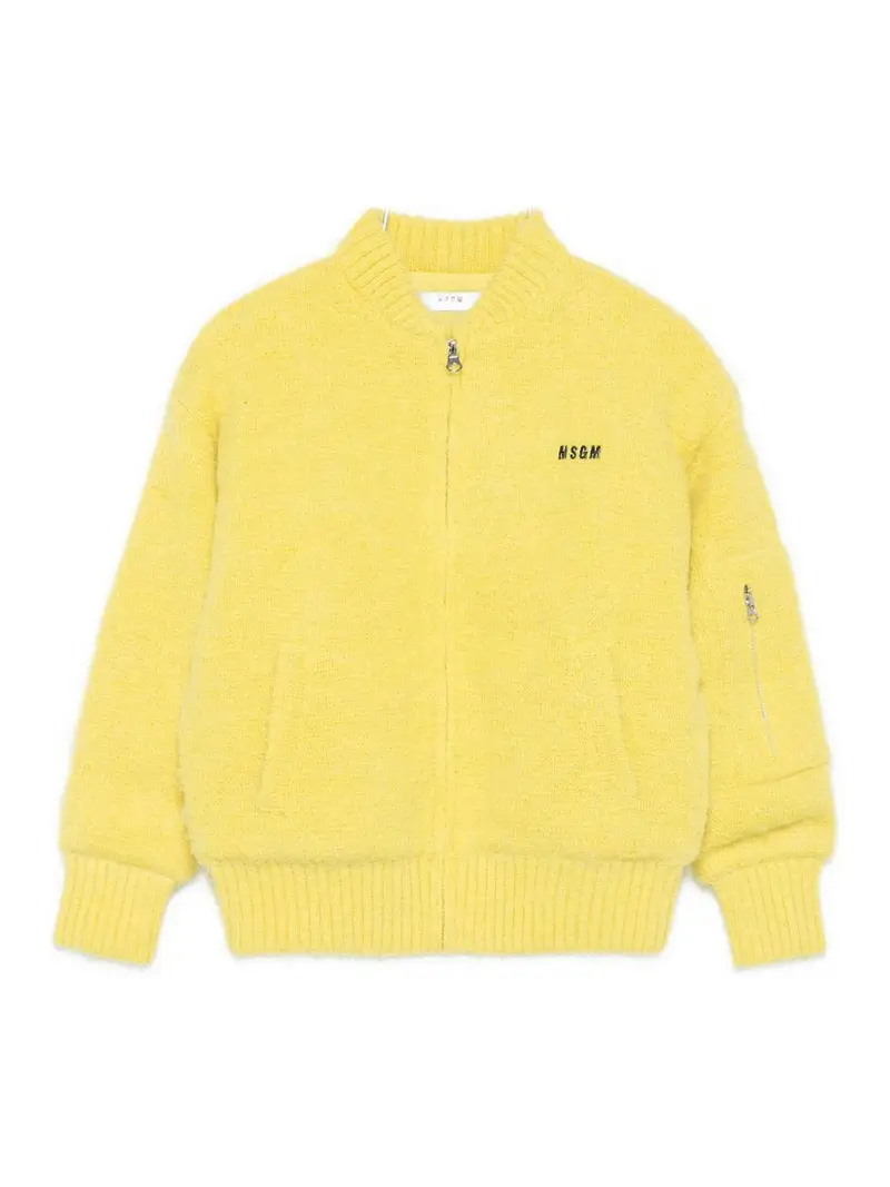 Giubbino Con Zip Giallo