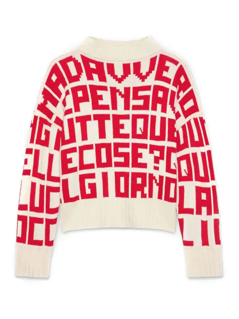 Maglia Jacquard Rosso