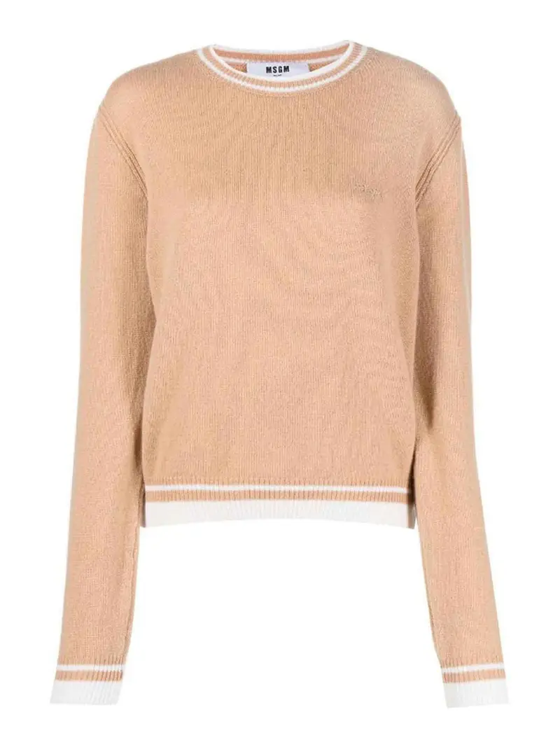 . Maglione logo Beige