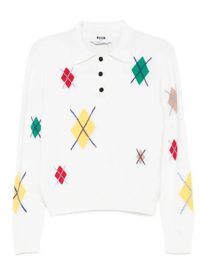MSGM Polo Bianco 4183569