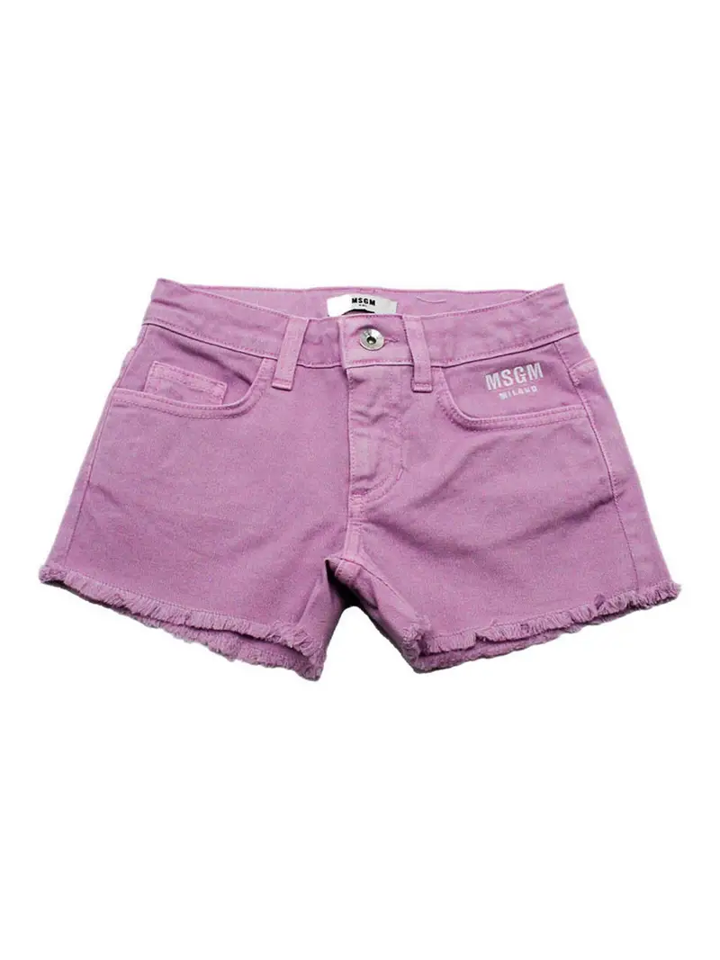. MSGM Shorts Lilac Viola Chiaro