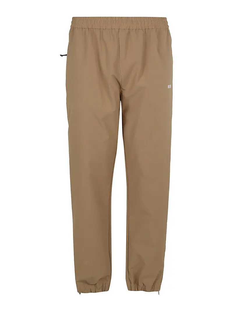 . Pantaloni della tuta in tessuto tecnico Beige