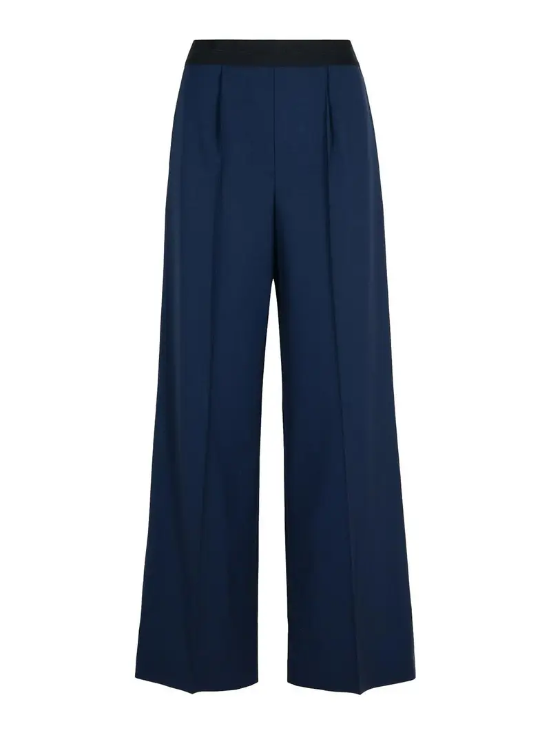 . Pantaloni in lana vergine blu scuro