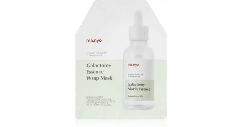Galactomy Essence maschera in tessuto idratante e rivitalizzante per pelli problematiche, acne 35 g