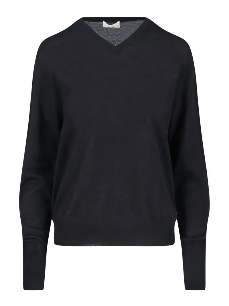 Maglia In Misto Lana Vergine E Seta Nero