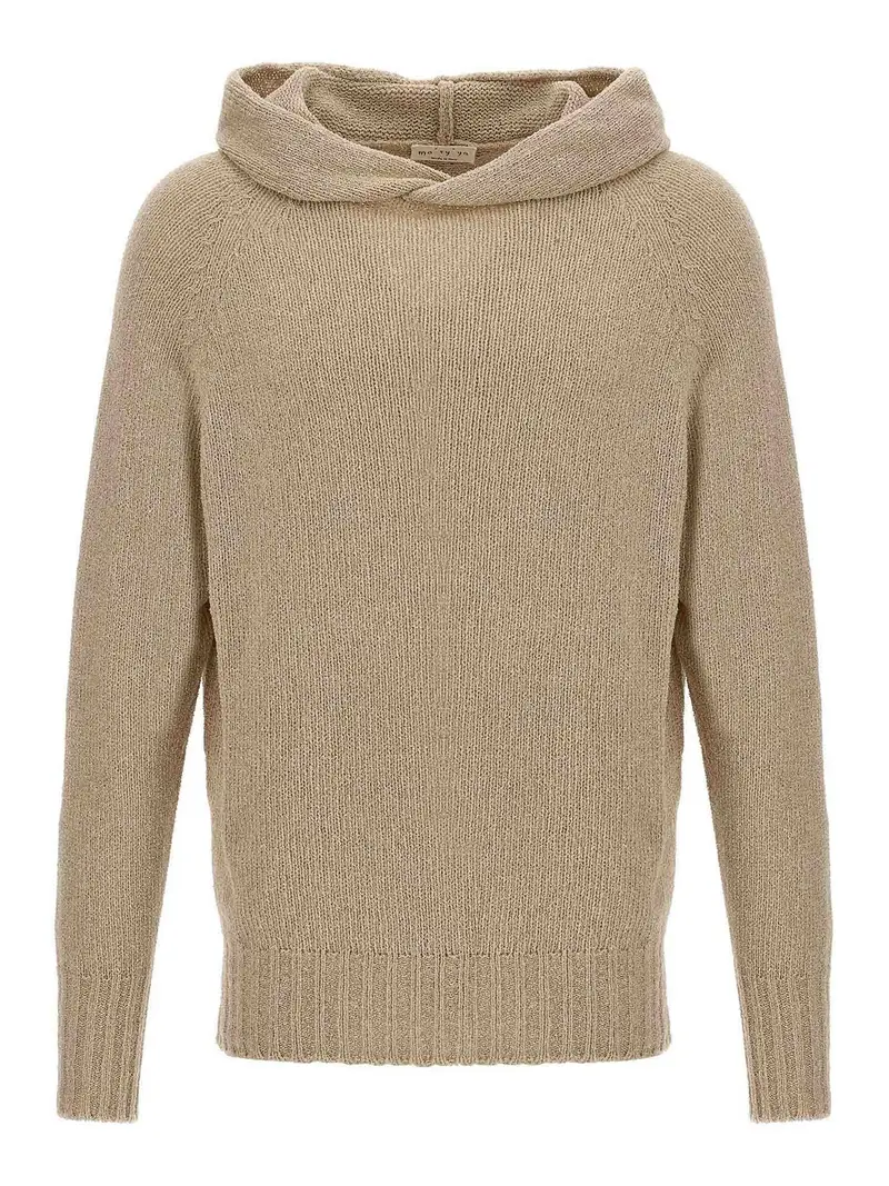 Maglione incappucciato Beige