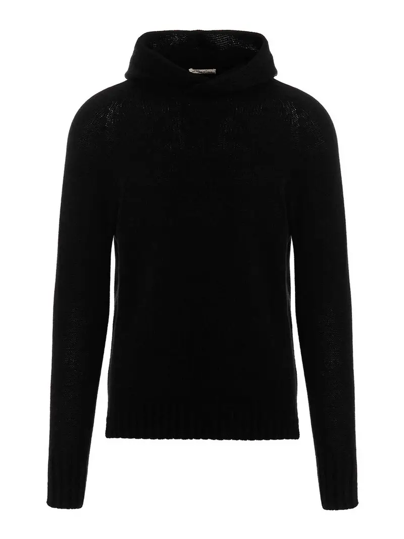 Maglione incappucciato Nero