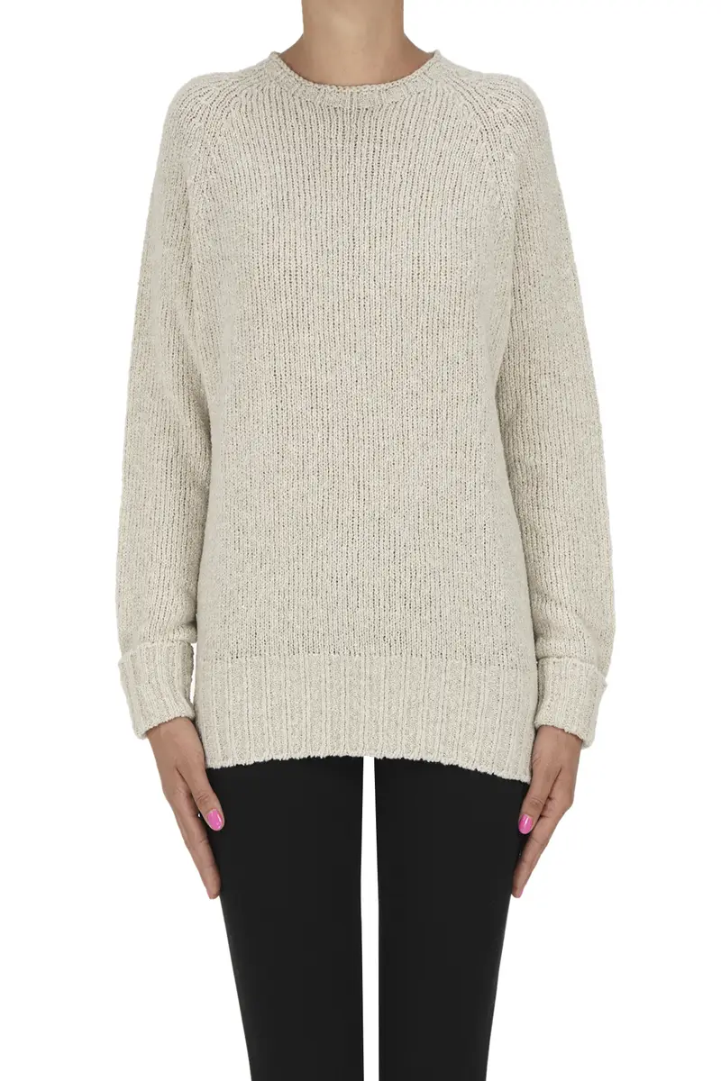 Pullover in maglia bouclè Beige