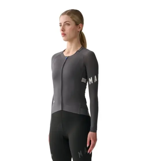 Aeon LS - maglia ciclismo maniche lunghe - donna Grey