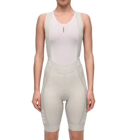 Women Team Bib Evo - pantaloncini ciclismo - donna Light Beige