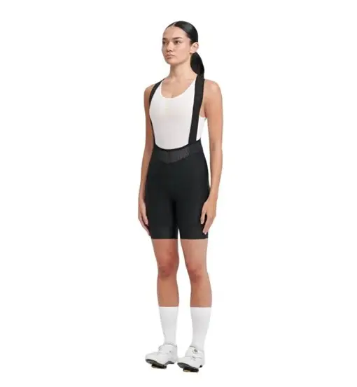 Ws Team Bib Evo - pantaloncini ciclismo - donna Black