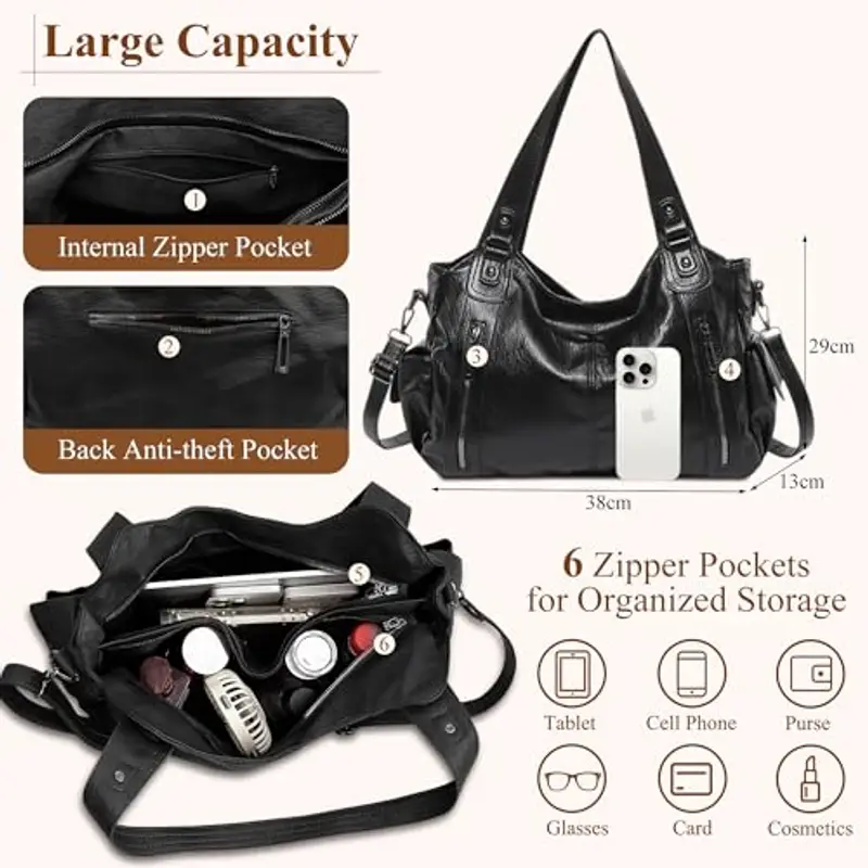 Mabecol Borsa Shopper Donna PU miniatura 3