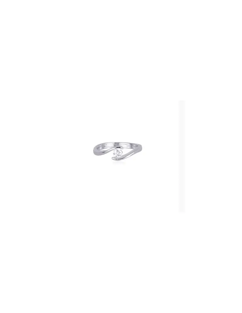 Anello MABINA in argento 925 con zircone solitario - 523089 Mis. 13