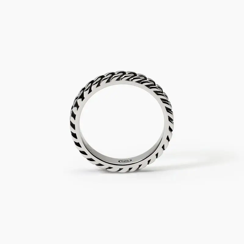 Anello Maglia Groumette New Street - Mabina miniatura 2