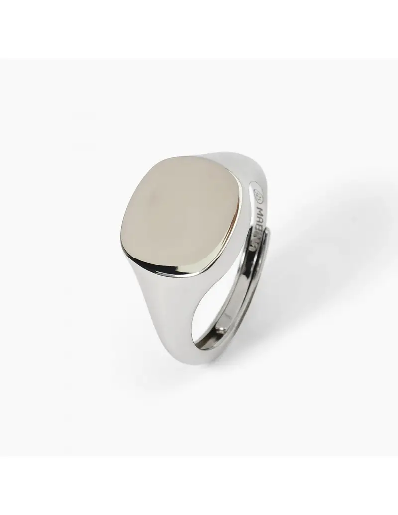 Anello regolabile chevalier MABINA Nobile 523376 in argento forma quadrata