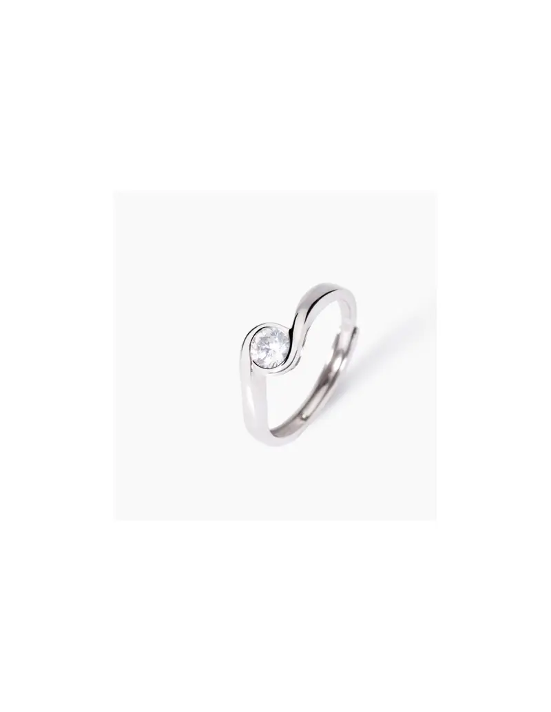 Anello regolabile MABINA Beato Tra Le Donne 523430 in argento 925 e cristallo