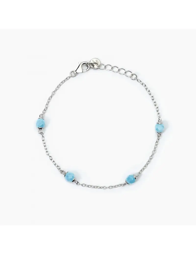 Bracciale bambina MABINA Dream Stone 533771 in argento e sfere in turchese
