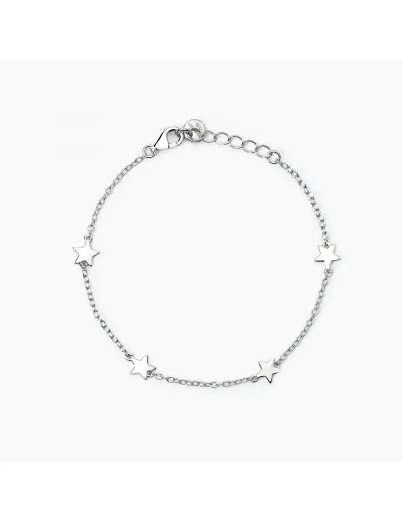 Bracciale bambina MABINA Stella Stellina 533776 in argento con ciondoli stelline