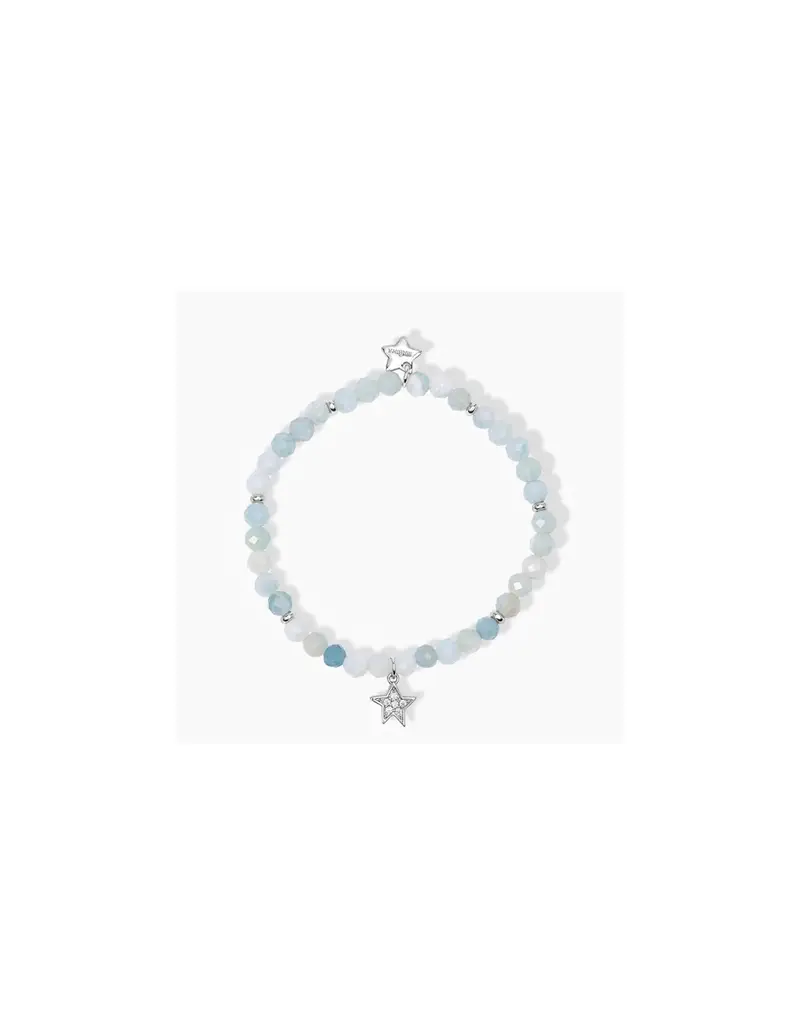 Bracciale elastico Bambina MABINA in argento 925 e amazzonite 533685 Stella