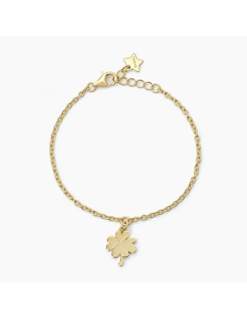 Bracciale MABINA in argento 925 dorato Quadrifoglio 533615