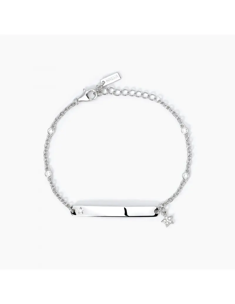 Bracciale MABINA in argento 925 Targhetta 533641- incidibile