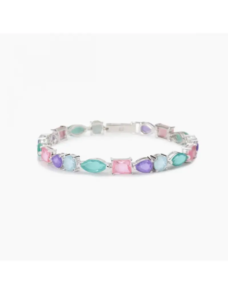 Bracciale MABINA Santorini 533900-18 argento 925 e fusion stone multicolor