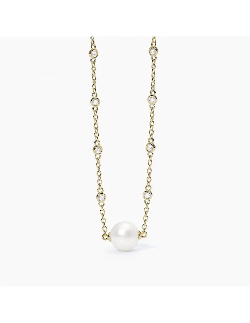 Collana MABINA Duchessa in argento 925 dorato perla e punti luce 553520