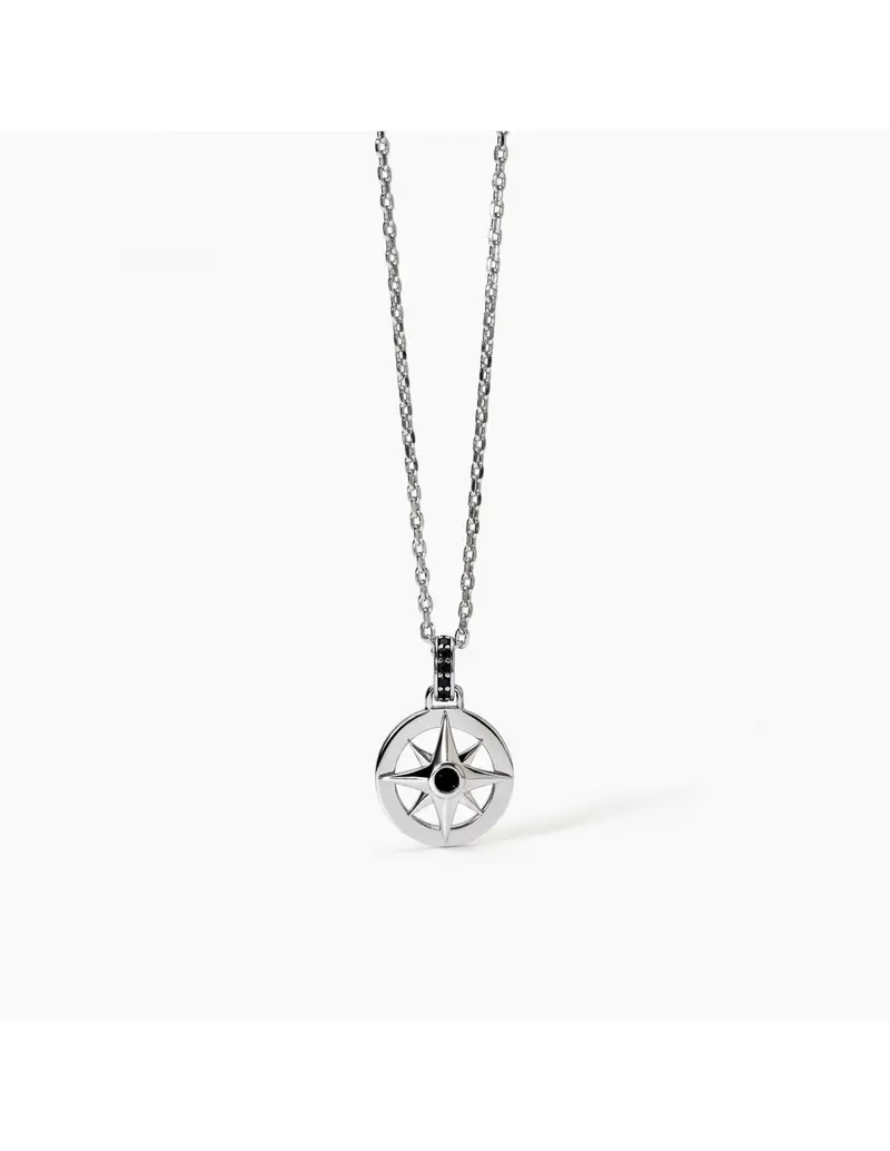 Collana Uomo MABINA Journey 553637 in argento con Rosa dei Venti
