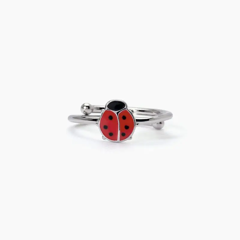 Anello In Argento Con Coccinella Fortunella