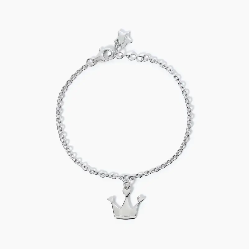 Bracciale Argento Con Corona Princess