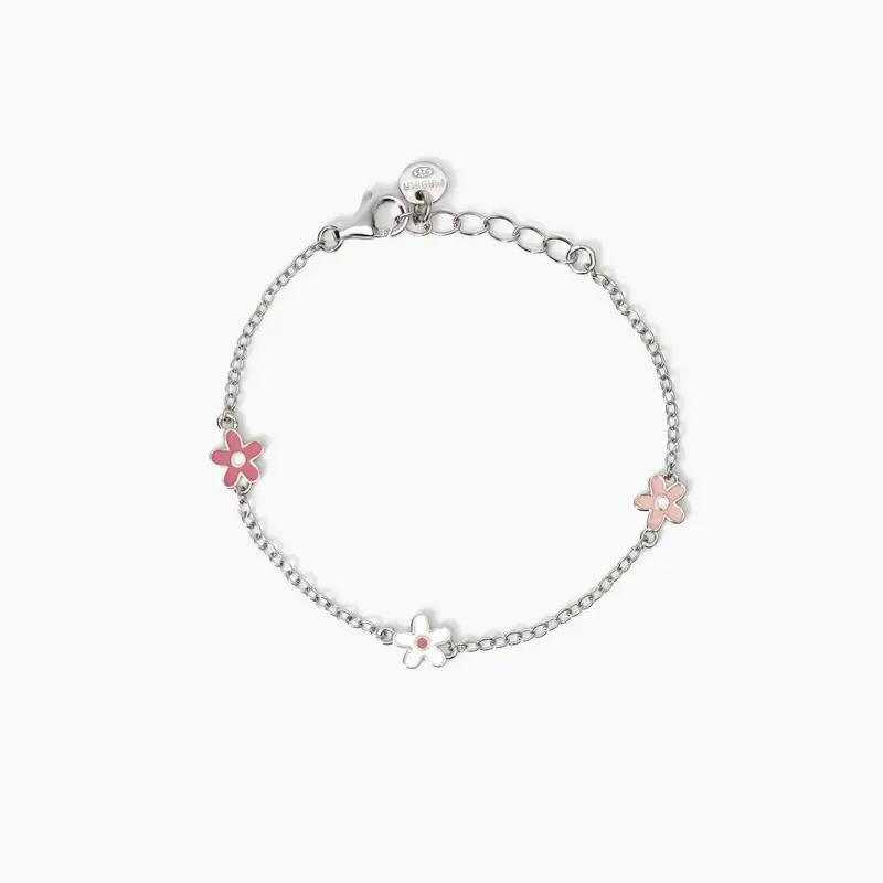 Bracciale Bimba Con Fiorellini Smaltati Flora