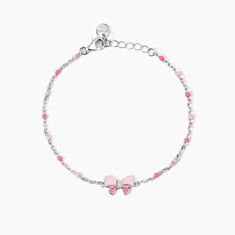 Bracciale Con Fiocchetto Smaltato Pink Lady