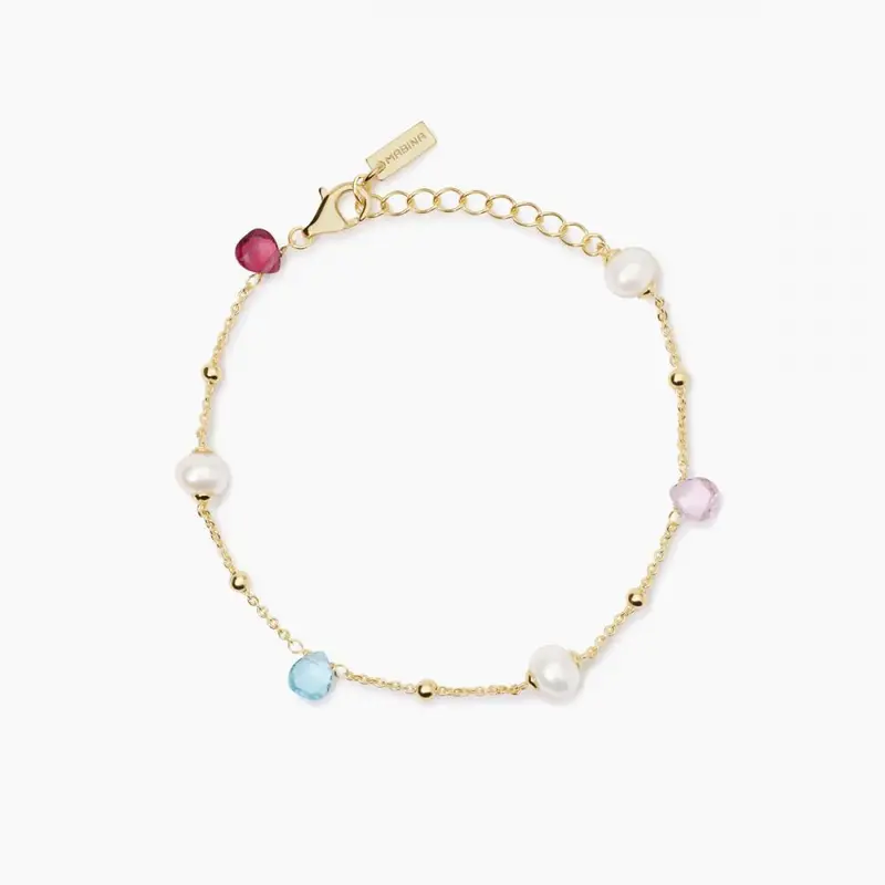 Bracciale Con Glass Multicolor E Perle Beauty Code