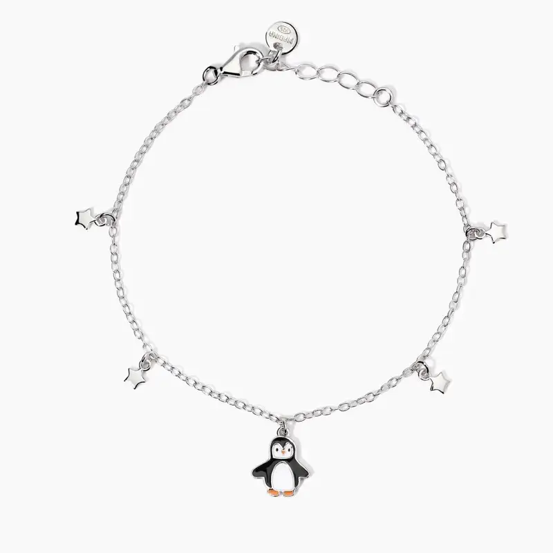 Bracciale Con Pinguino E Stelline Sig. Pinguino