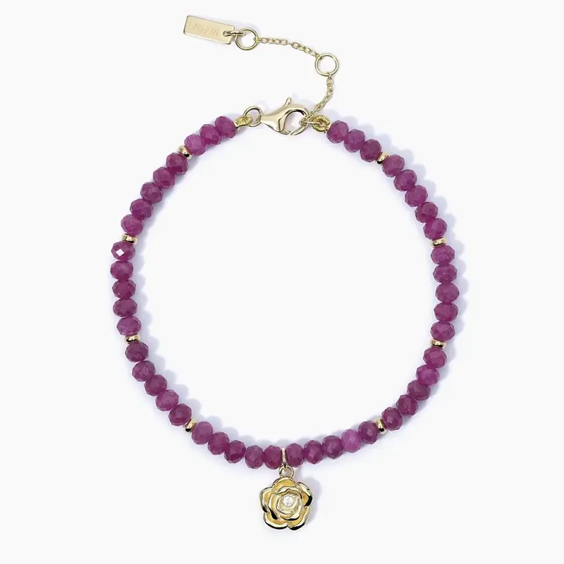 Bracciale Con Rubini La Vie En Rose