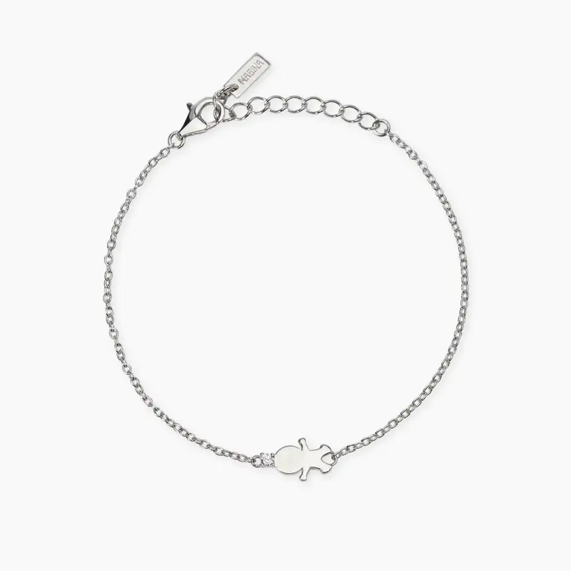 Bracciale Con Simbolo Bimbo Con Diamante Lab-grown My Diamond
