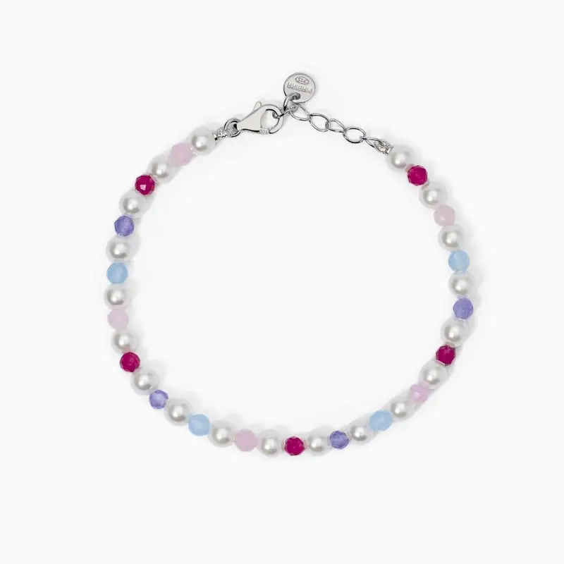 Bracciale Da Bambina Con Giada E Perle Lollipop