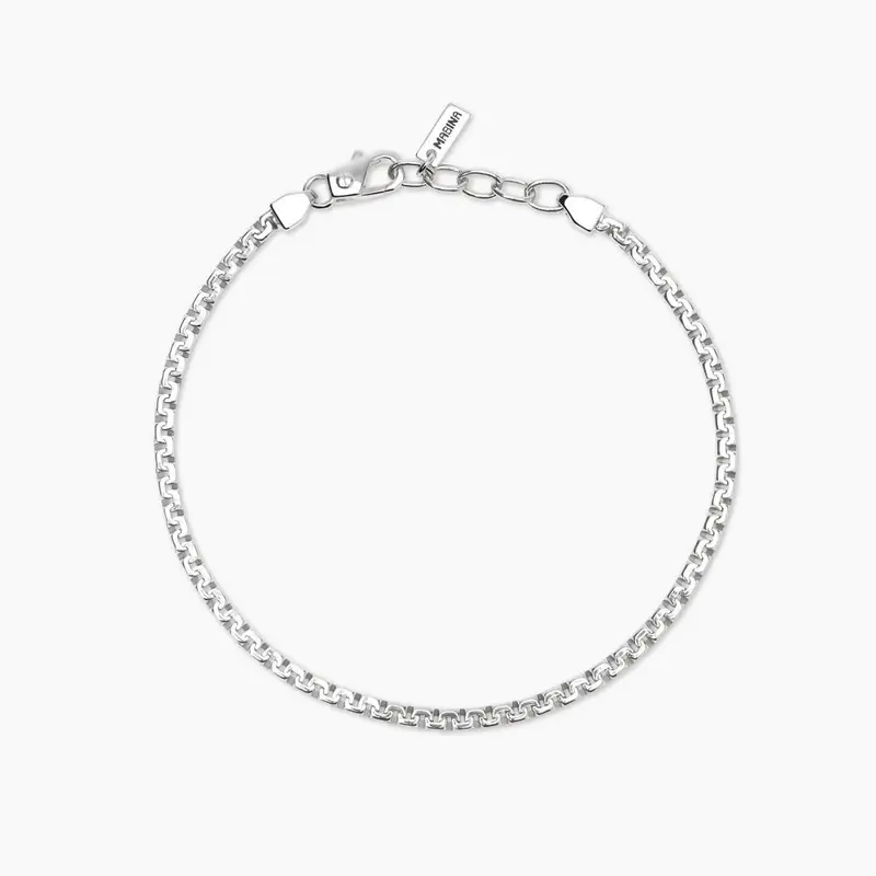 Bracciale In Argento Con Catena Greca Greca