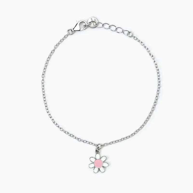 Bracciale In Argento Con Margherita Daisy