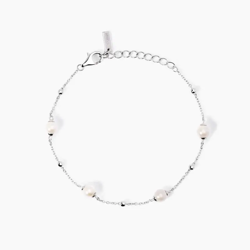 Bracciale In Argento Con Perle Conchiglia Duchessa