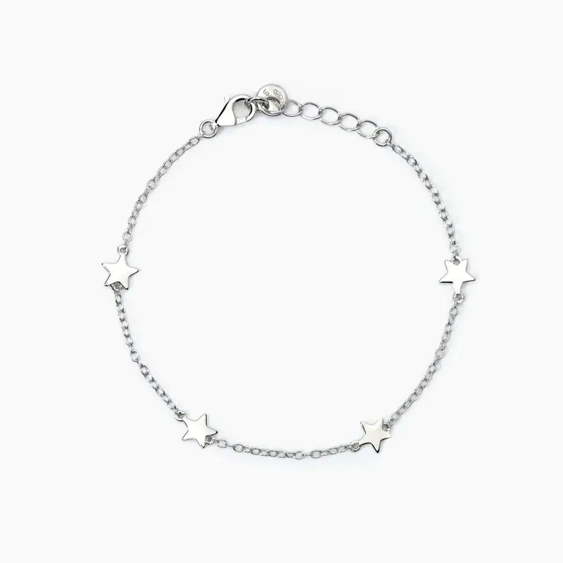 Bracciale In Argento Con Stelline Stella Stellina