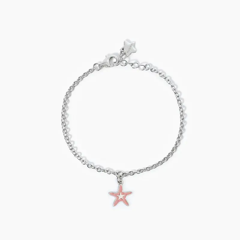 Bracciale Junior In Argento Con Stella Marina Smaltata Marina