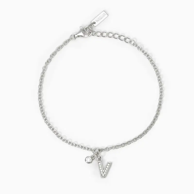 Bracciale Lettera Equot;vequot; A, B, Cool