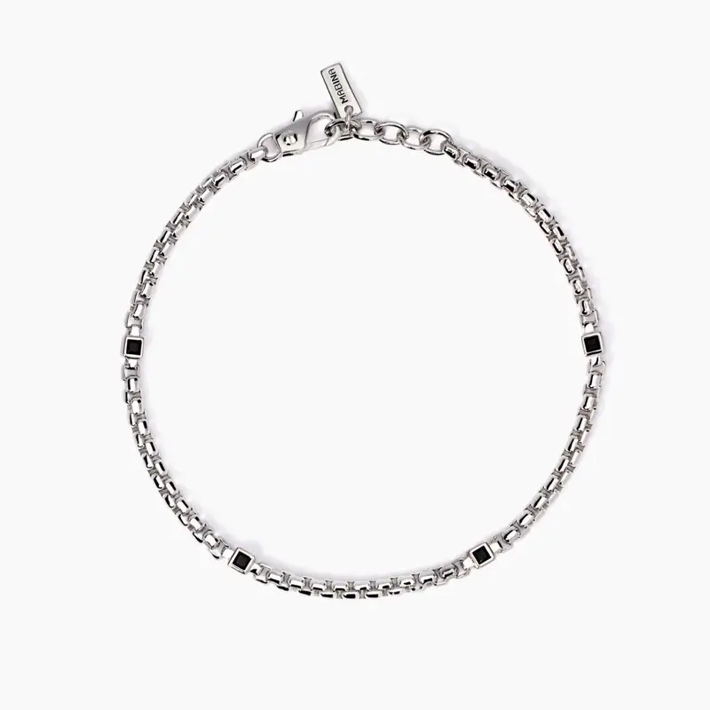 Bracciale Uomo Con Zirconi Neri People