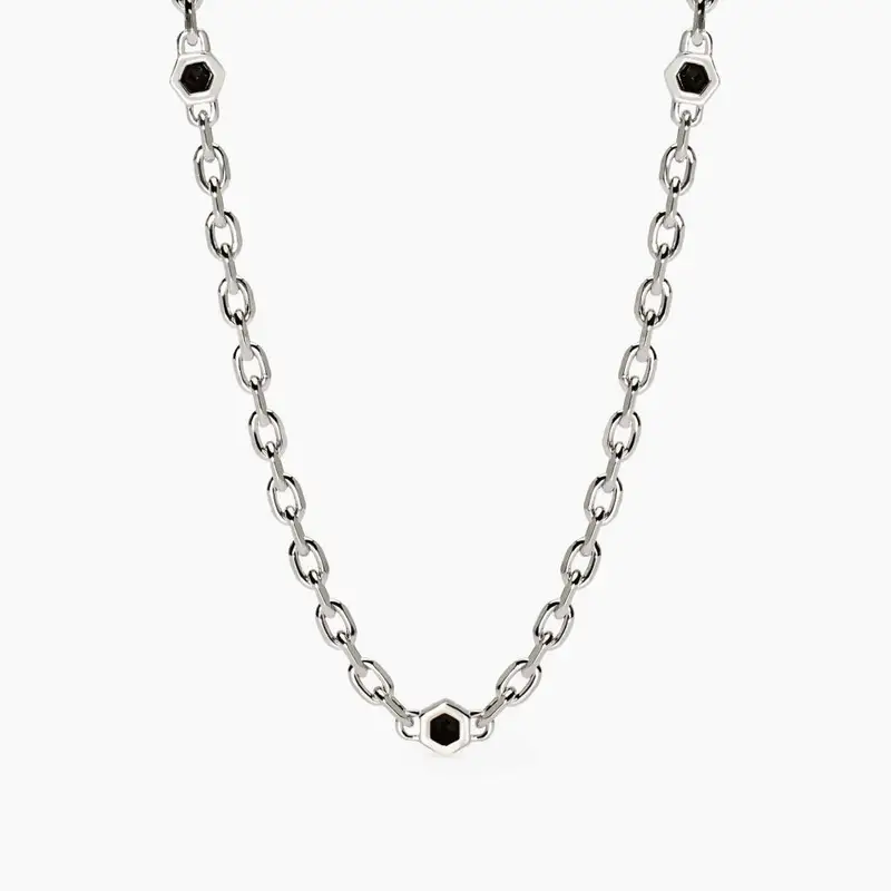 Collana Con Catena Forzatina E Zirconi City Square