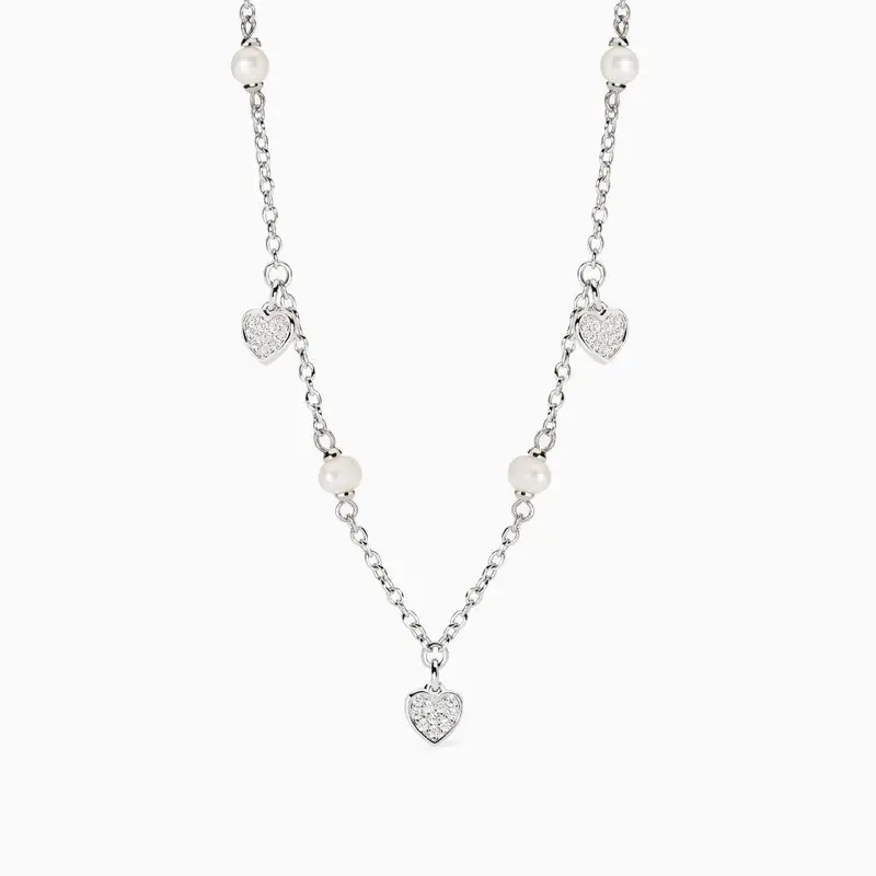 Collana Con Perle Coltivate E Cuori Viva La Vida