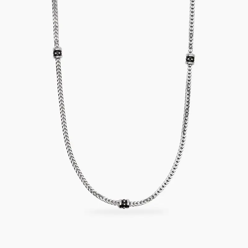 Collana Da Uomo In Argento Con Catena Foxtail Street Life