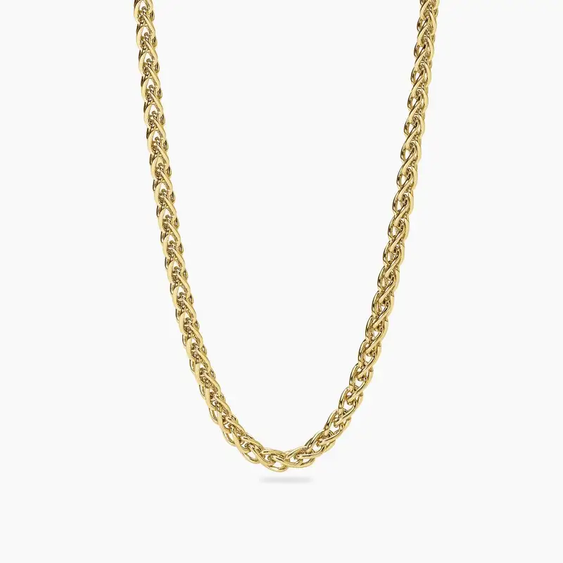 Collana In Argento Con Catena Spiga Da Uomo Every Day