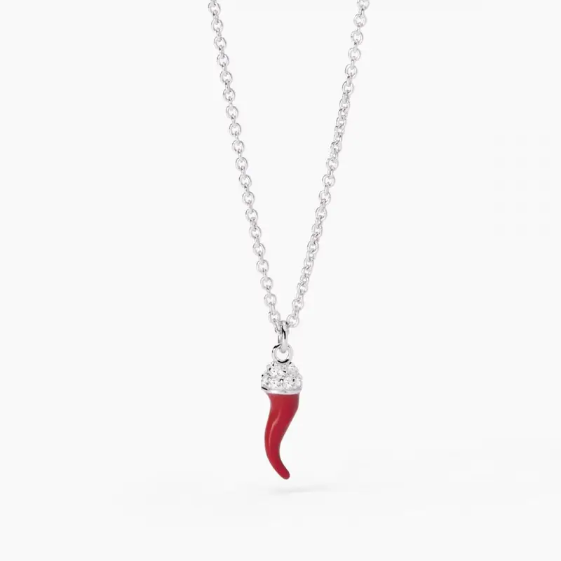 Girocollo Con Ciondolo Cornetto Over The Luck