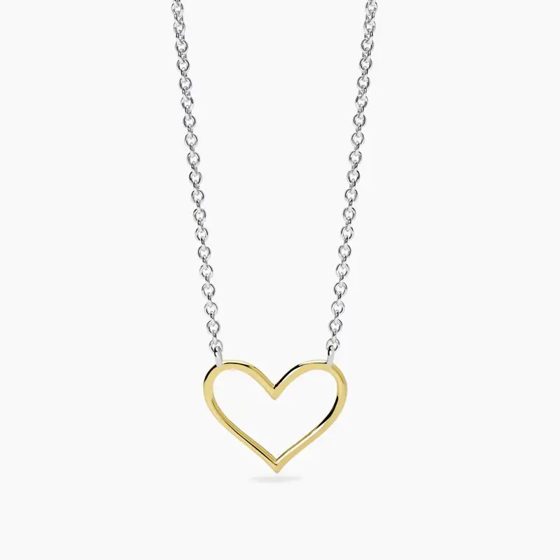 Girocollo Con Cuore Oro 9k Filo D'amore